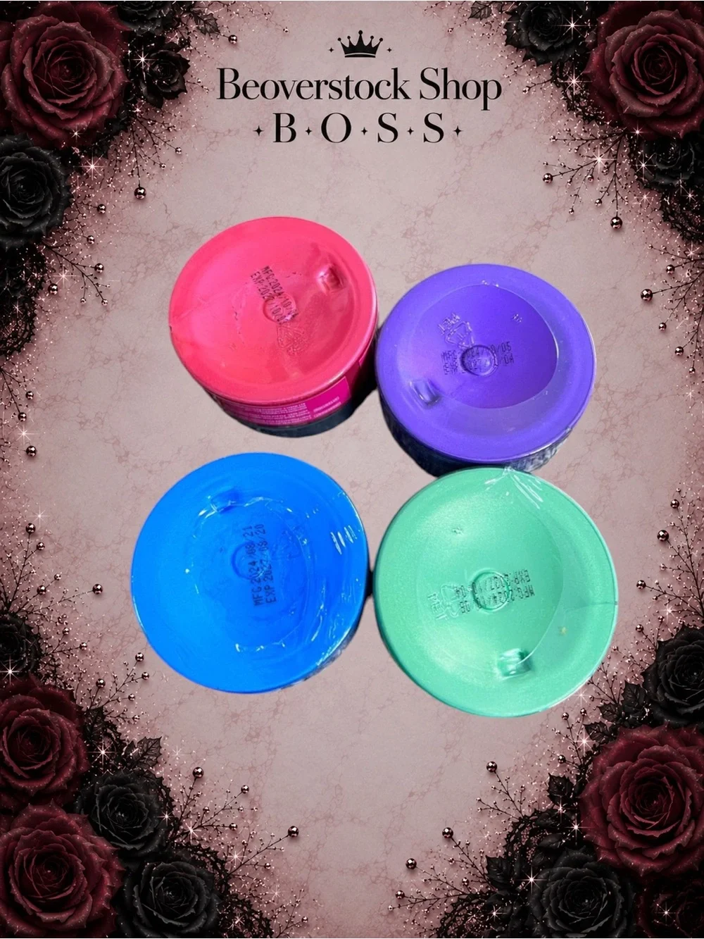 New DIY Hair Color Wax Bundle Pink Blue Purple Green 80g Each (Set of 4)